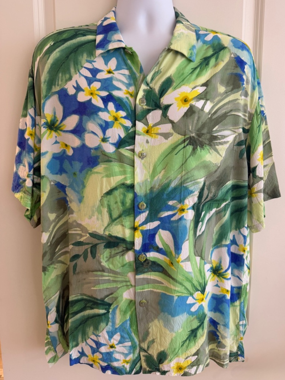 Jams World Men’s Hawaiian Aloha Short Sleeve Shirt, L, “Kahala”, Great Condition